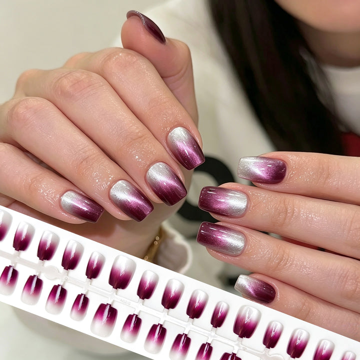 Ombre Glam Press-On Nagelset