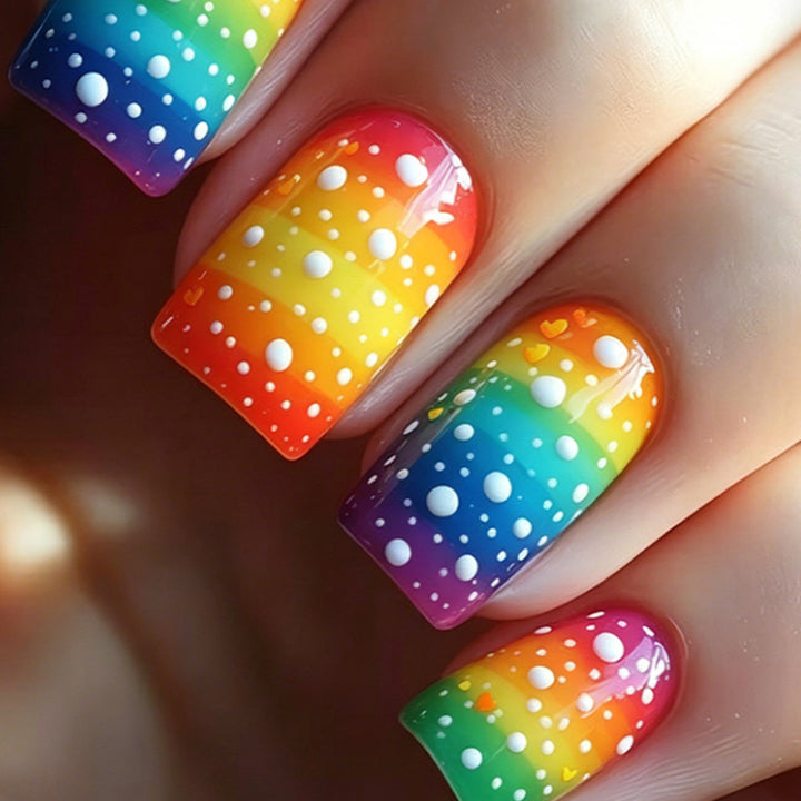 Ombre Punktmuster Nagelkunst Set Karnz