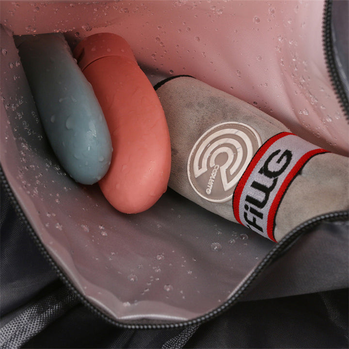Iridescent Reis-Duffel Tasche