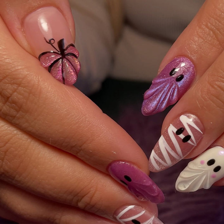 Kreatives Halloween Kunstnägel Set Karnz