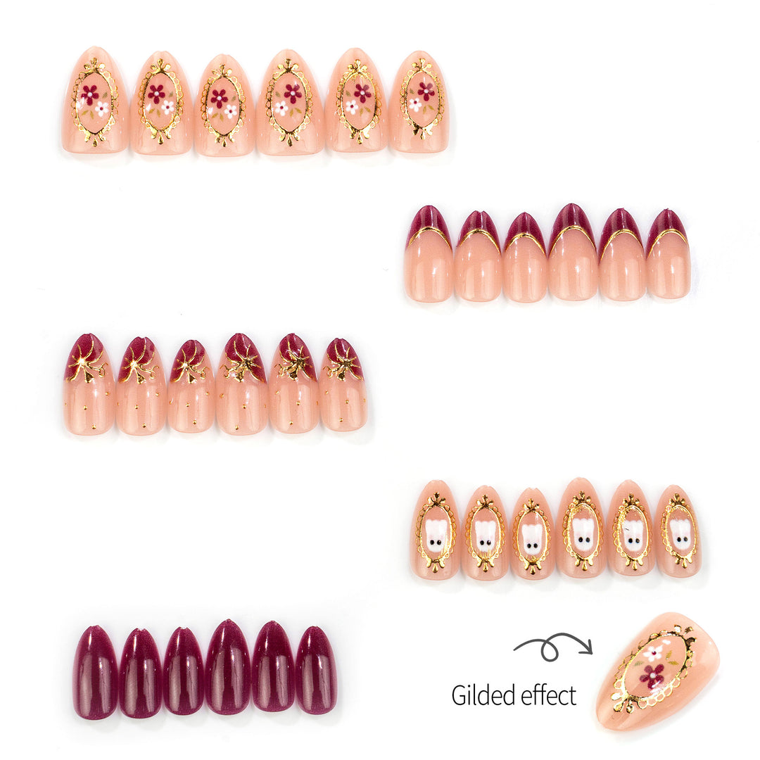Dekoratives Halloween-Themen Press-On Nagelset