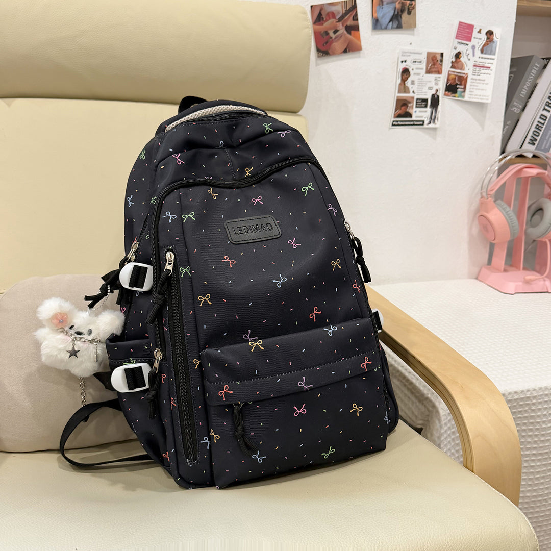 Stylischer Schulrucksack mit lustigen gemusterten Akzenten Karnz