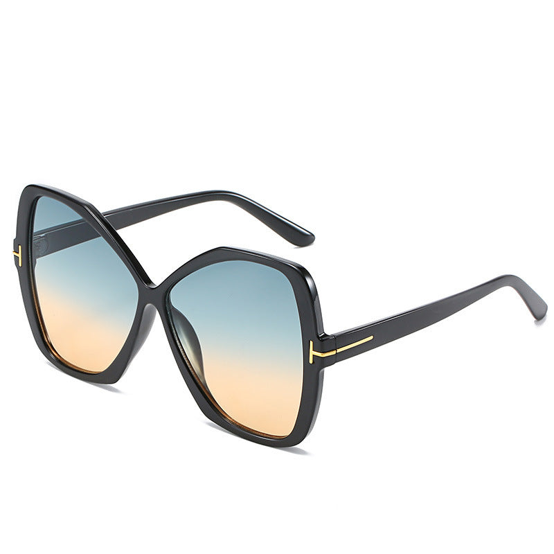 Modisch Übergroße Geometrische Sonnenbrille Karnz