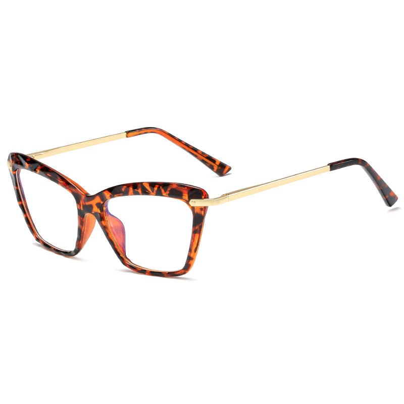 Damen modische große Brille mit elegantem Metallrahmen Karnz