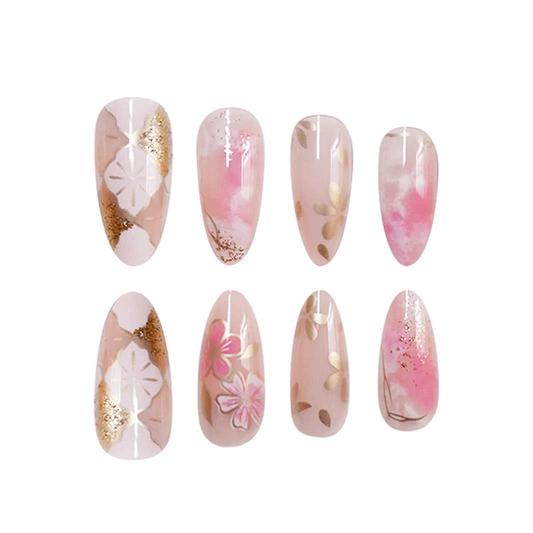 Floral Elegante Press-On Nagelkunst Set Karnz