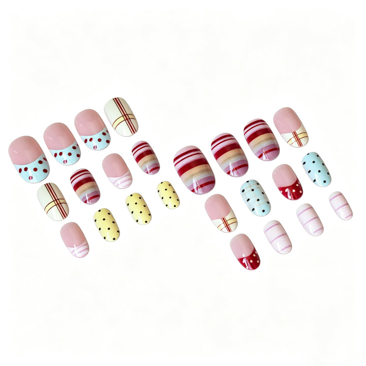 Trendiges Gemischtes Design Nagelkunst