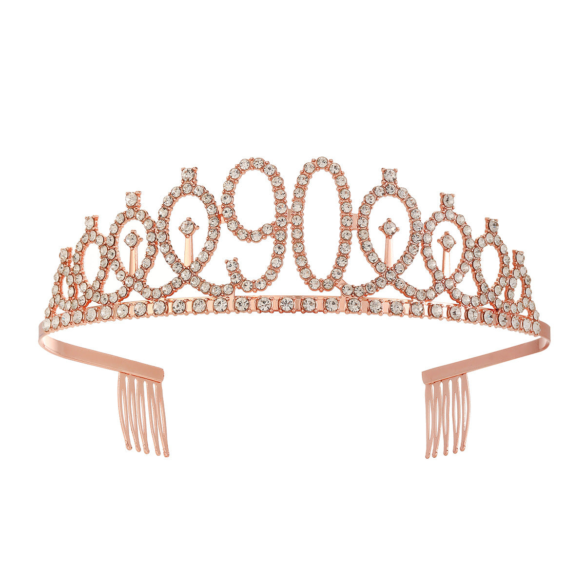 Damen Kristallverzierte Tiara mit elegantem Design Karnz