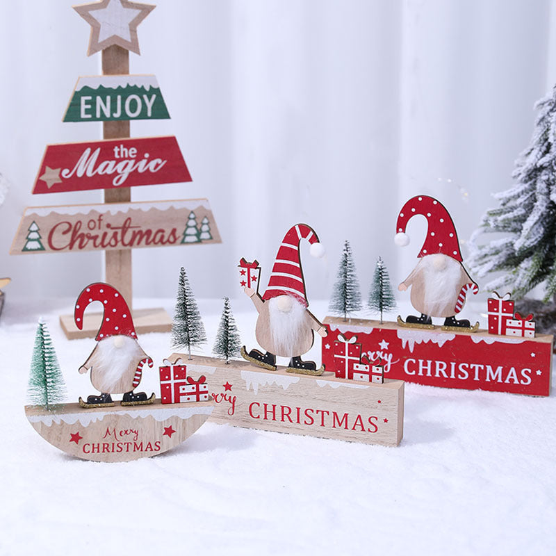 Holz Weihnacht Gnom Figurine