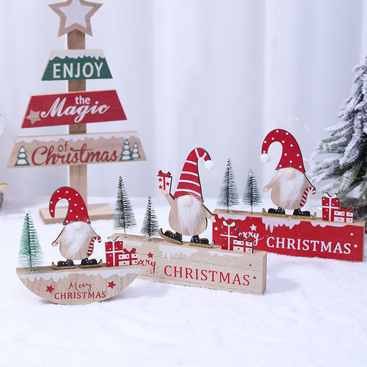Holz Weihnacht Gnom Figurine