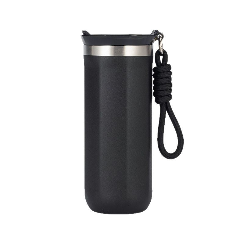 Damen Stylische Thermosflasche mit Trageband Karnz