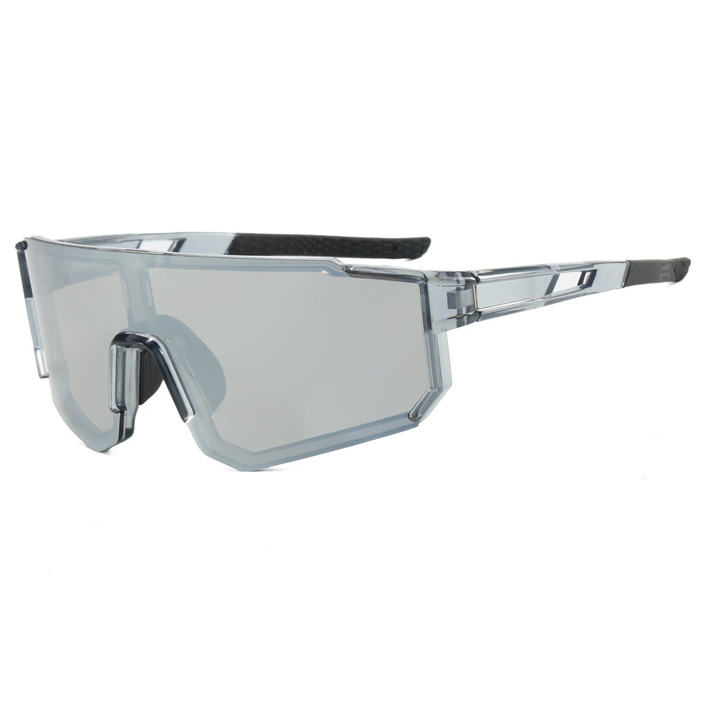 Damen sportliche Sonnenbrille im futuristischen Design mit breitem Sichtfeld Karnz