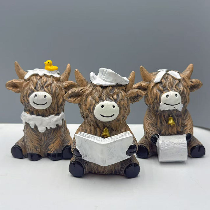 Dekorative Ferkel Figur Karnz