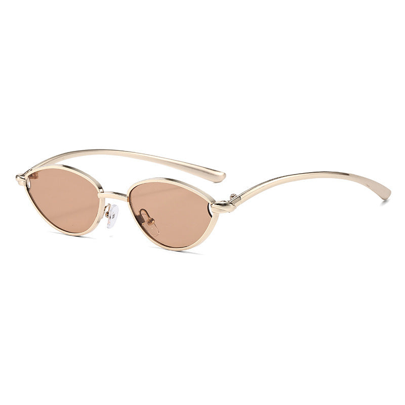 Damen Designer-Sonnenbrille mit elegantem Metallgestell und schützenden Gläsern Karnz