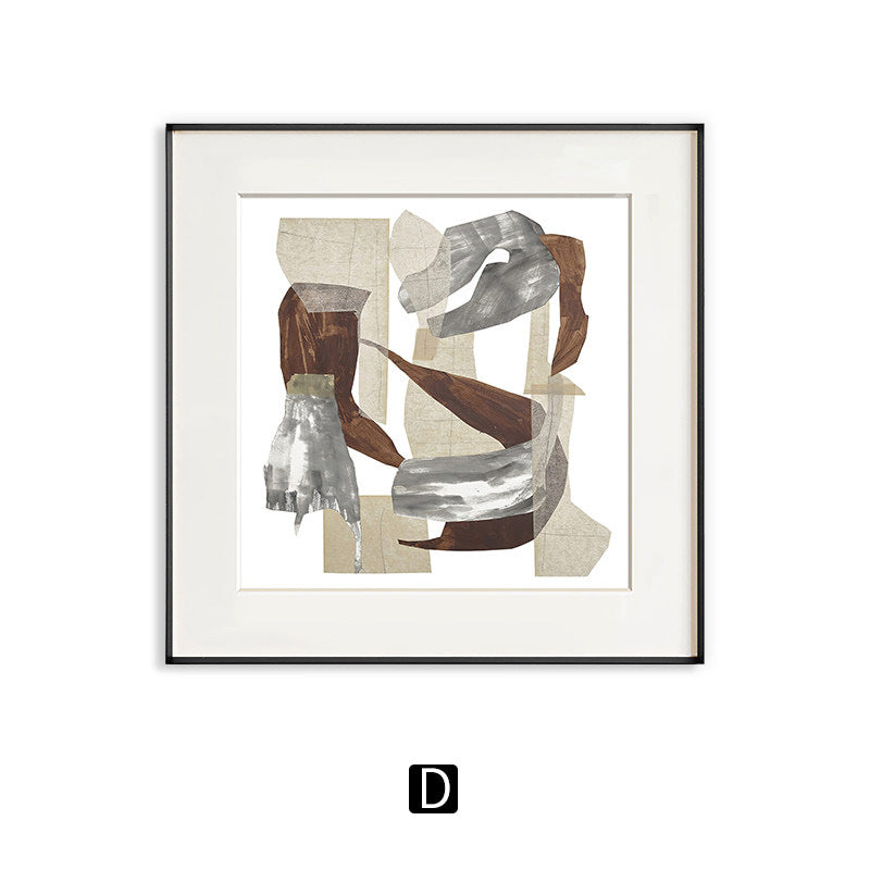 Abstrakte Kunst gerahmter Druck