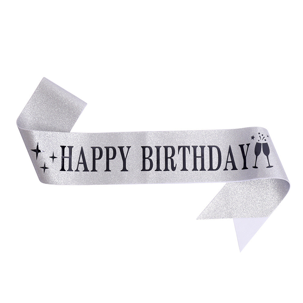 Damen Funkenkrone mit „Happy Birthday“ Schriftzug Karnz