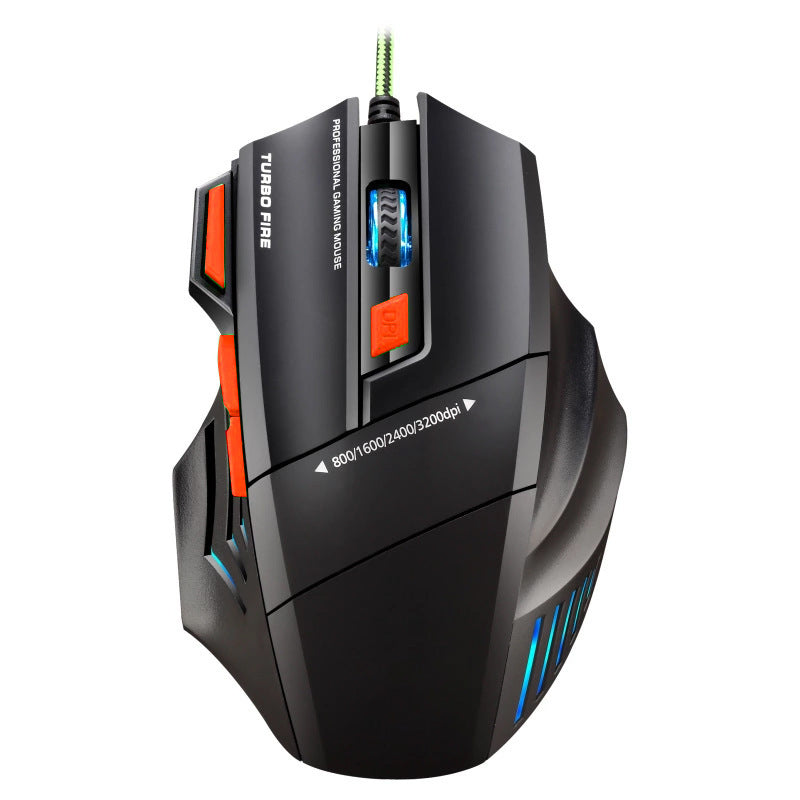 Hochpräzise Gaming-Maus mit Anpassbarem Dpi und Rgb-Beleuchtung Karnz