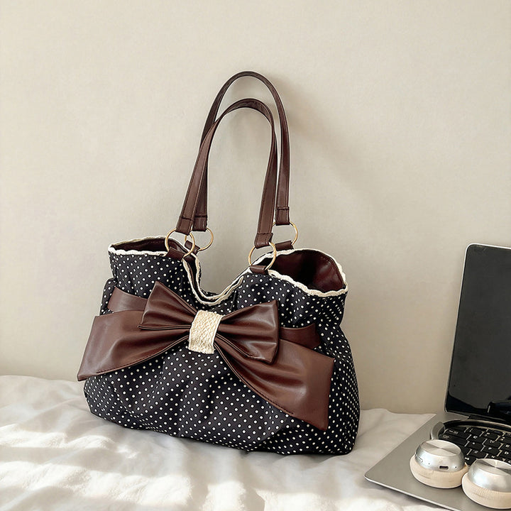 WoBow-Verzierte Pünktchen-Handtasche Karnz