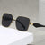 Damen stilvolle quadratische Sonnenbrille mit geschwungenem Rahmen Karnz