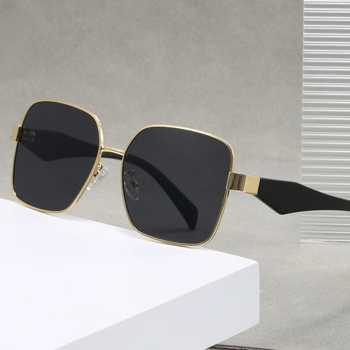 Damen stilvolle quadratische Sonnenbrille mit geschwungenem Rahmen Karnz
