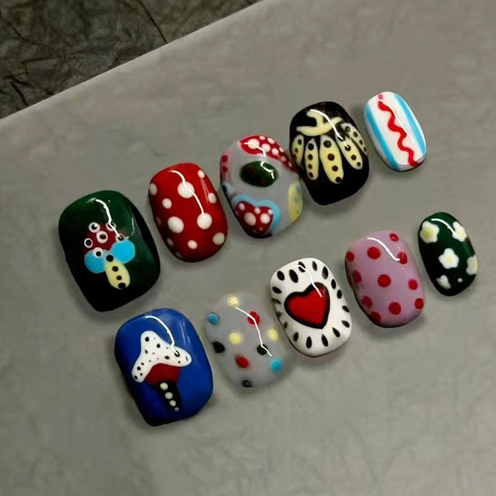 Verspieltes Künstlerisches Nagelkunst Design Set Karnz