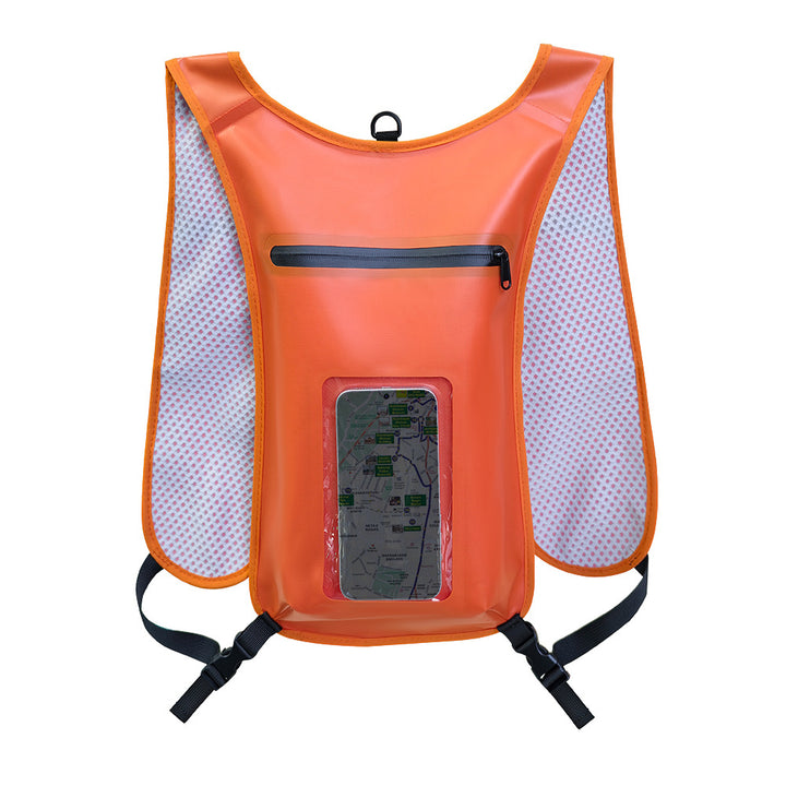 Wasserdichte Smartphone-Rucksack mit Durchsichtiger Fronttasche Karnz