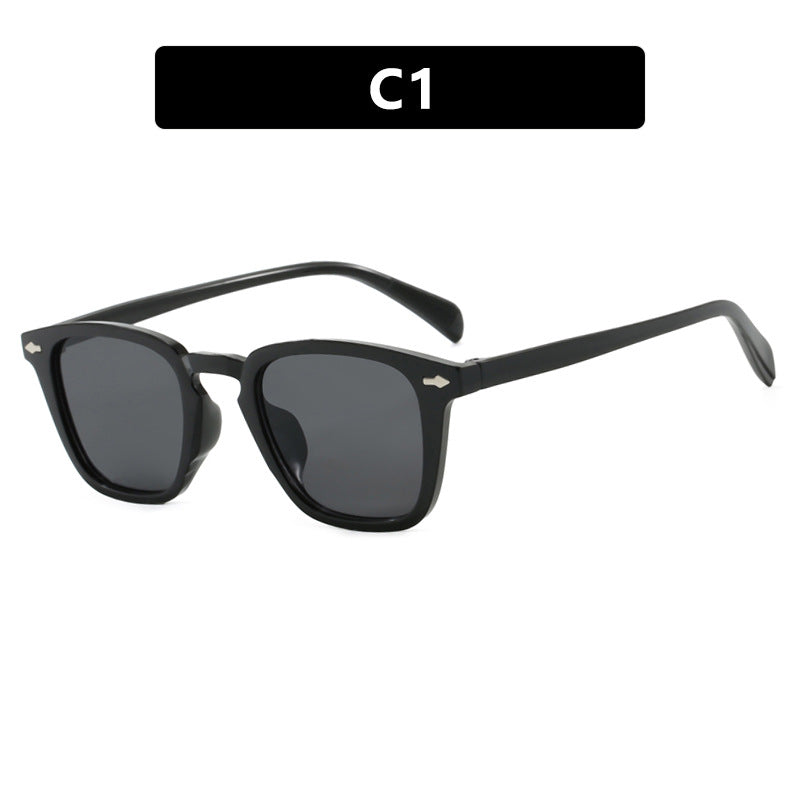 Damen moderne quadratische Sonnenbrille mit verspiegeltem UV-Schutz Karnz