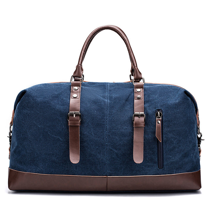 Geräumige Reisetasche Aus Robustem Canvas und Leder Karnz