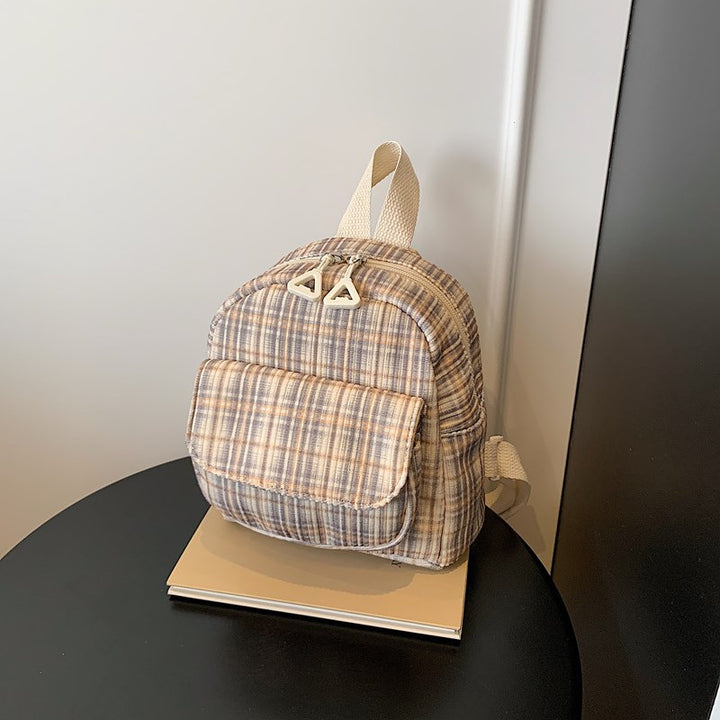 Kompakter gestreifter Mini-Rucksack