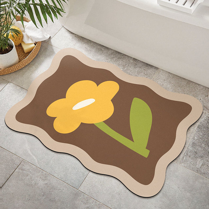 Florale dekorative Teppichmatte für die Wohnkultur