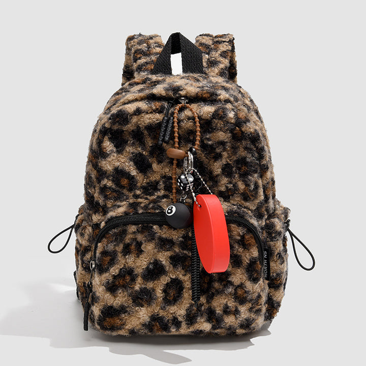 Stylischer Kunstfell Rucksack