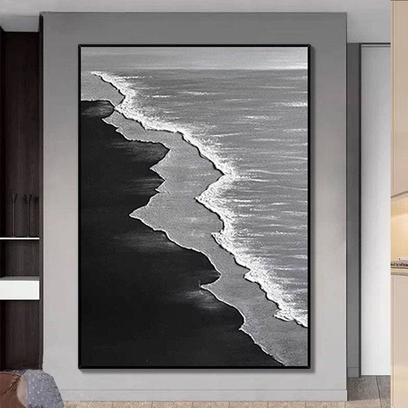 Küstenabstrakte Leinwand Wandkunst