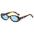 Damen modische Sonnenbrille mit ovalem Rahmen und trendigen Gläsern Karnz