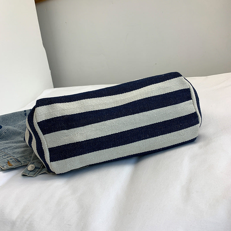 Lässige Chic Gestreifte Tragetasche