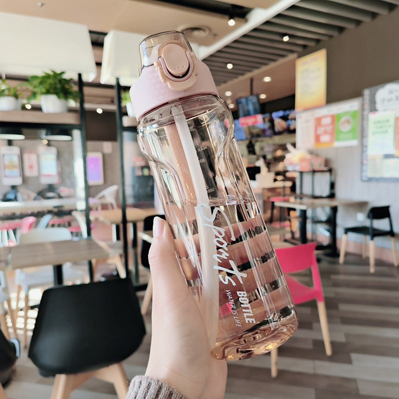Damen Sportliche Trinkflasche mit innovativem Verschluss Karnz