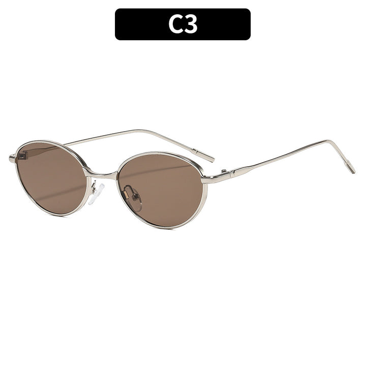 Chic Retro Oval Sonnenbrille
