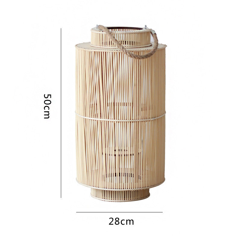 Dekorative Rattan-Laterne Karnz
