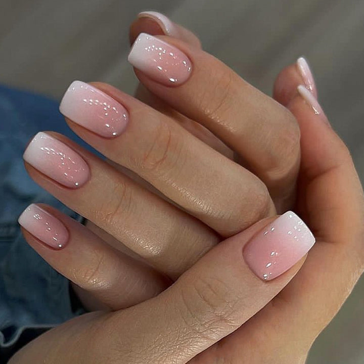 Glänzende Ombre Nagelkunst Erweiterungen Karnz