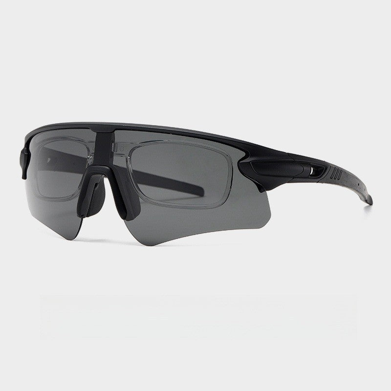 Unisex Sportliche Hochleistungs-Sonnenbrille mit aerodynamischem Design und verstellbarem Nasenpad Karnz