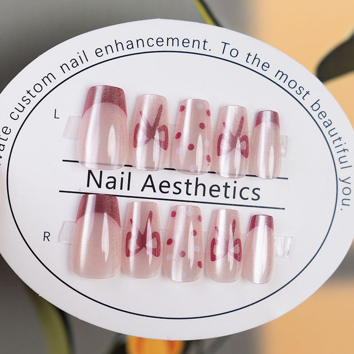 Künstlerisches multifunktionales Press-On-Nagelset