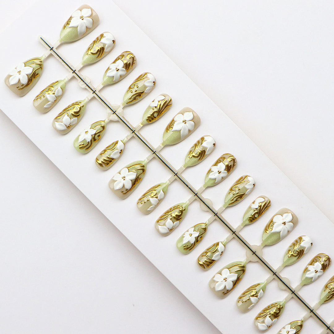 Blumen Acrylnagel Kunst Set