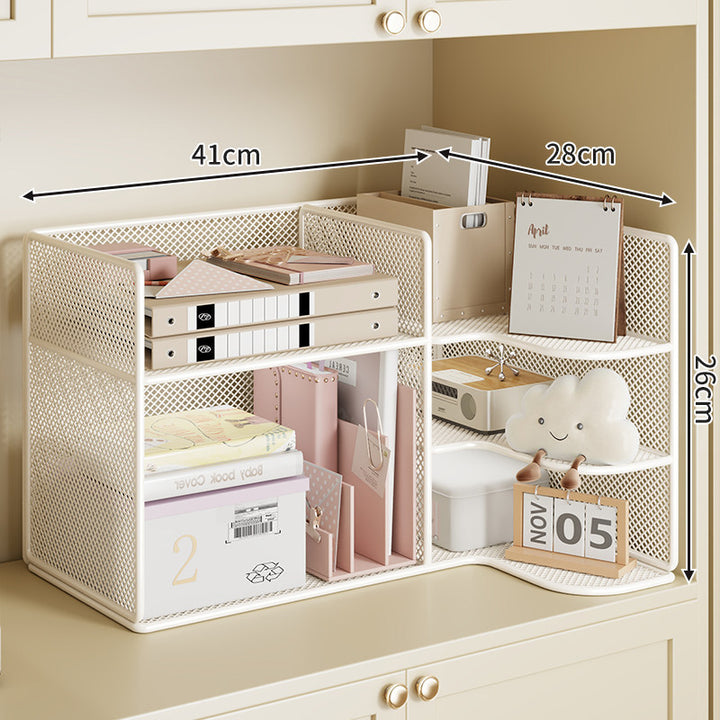 Theken-Mesh-Modular-Küchenaufbewahrungsorganisator mit Mehrfachfächern