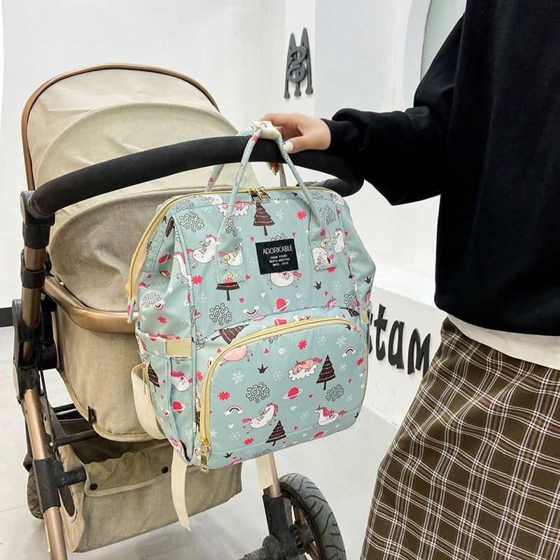 Verspielt Einhorn Druck Windel Rucksack Karnz