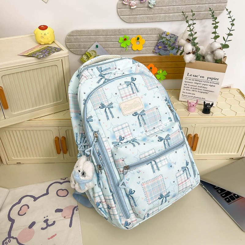 Süßer Grafikdruck Schulrucksack Karnz