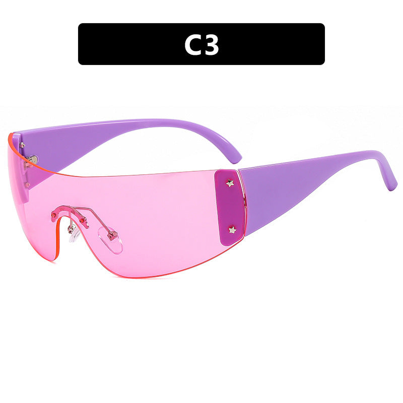 Damen futuristische Sport-Sonnenbrille Karnz