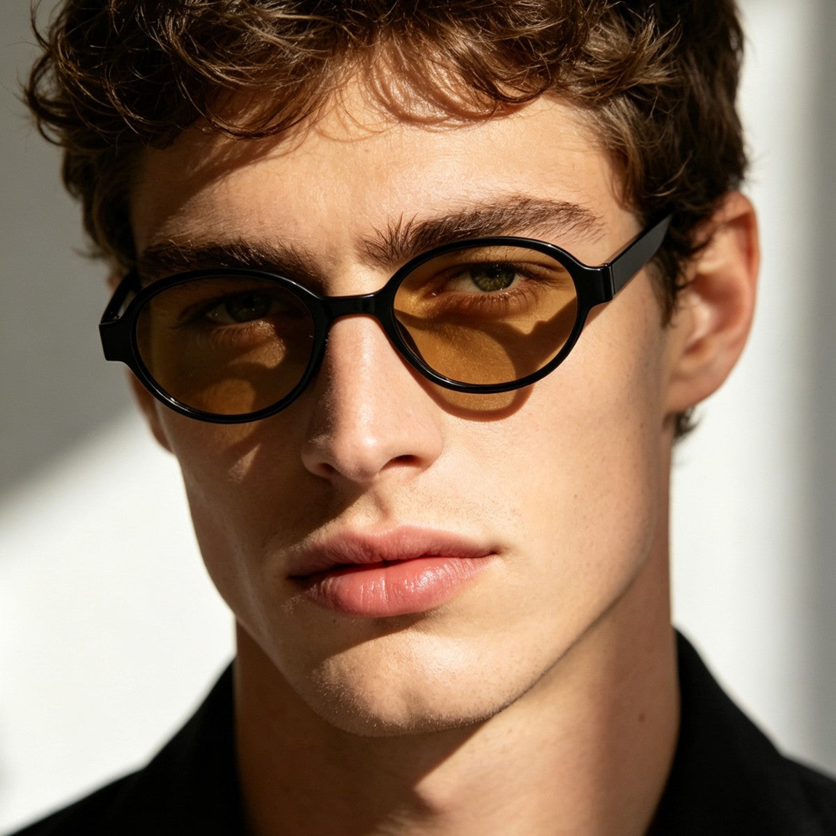 Damen modische ovalen Sonnenbrille mit tierischem Muster Karnz