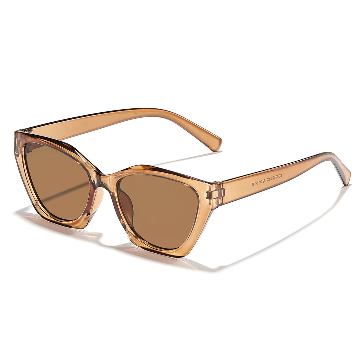 Damen geometrische Sonnenbrille mit modernem, hypoallergenen Kunststoffrahmen Karnz