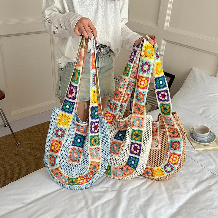 Crochet Patchrk Sling Bag Karnz