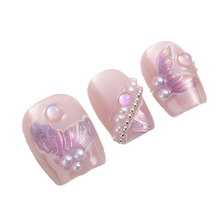 Künstlerisches Press-On Nail Set Karnz