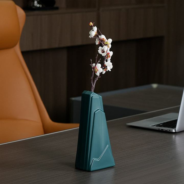 Geometrische abstrakte dekorative Vase Karnz