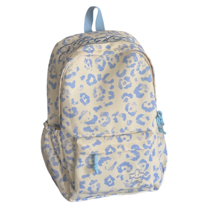 Mode-Bewusster Leoparden-Print Rucksack Karnz